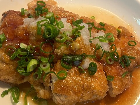 旦那の胃を掴む☆鶏胸肉のおろし甘酢タレ